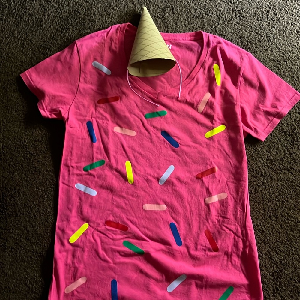 Ice Cream Cone with Sprinkles Costume. Just add leggings